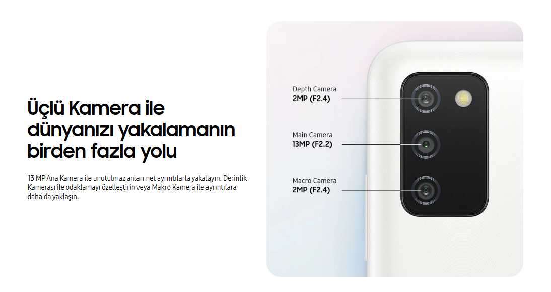 İkinci El Samsung Galaxy A03s Kamera